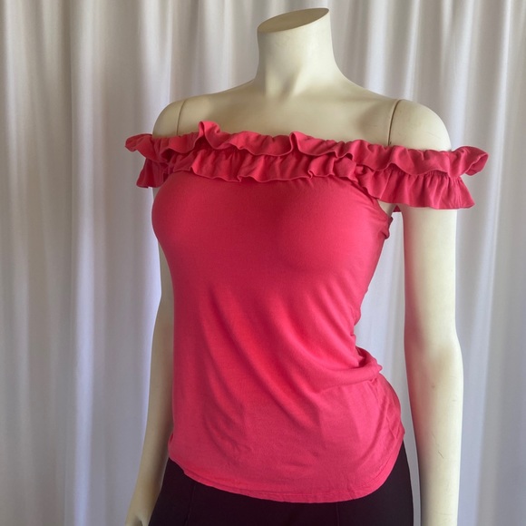 (BCBG) Ruffle Tank Top - Picture 2 of 4
